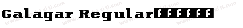 Galagar Regular字体转换